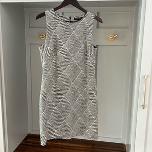 Banana Republic plaid stretch shift Dress